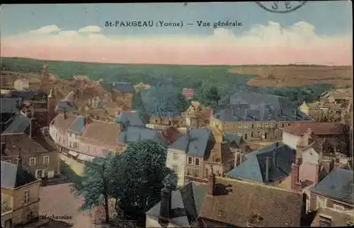 Ak Saint Fargeau Yonne, Vue Générale