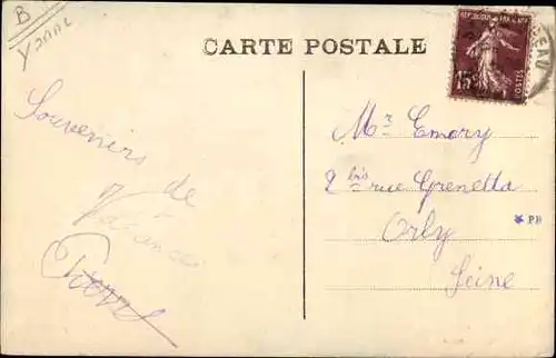 Ak Saint Fargeau Yonne, Vue Générale