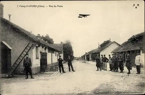 Ak Cher, Camp d´Avord, Rue de Poste