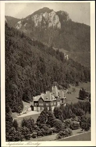 Ak Mürzsteg Steiermark, Kaiserliches Jagdschloss