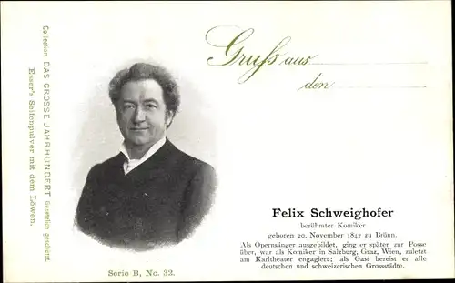 Ak Komiker Felix Schweighöfer