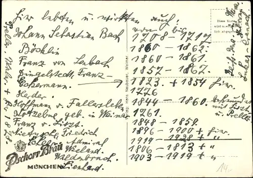 Passepartout Ak Weimar in Thüringen, Gasthaus Zum Weißen Schwan, Goethehaus