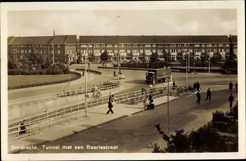 Ak Dordrecht Südholland Niederlande, Tunnel met van Baerlestraat