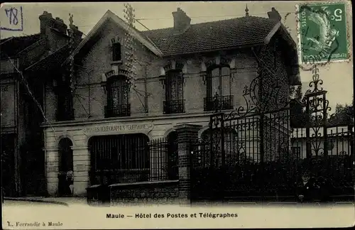 Ak Maule Yvelines, Hôtel des Postes et Télégraphes