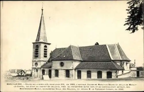 Ak Marly le Roi Yvelines, Église