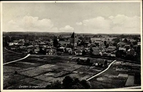 Ak Delden Gelderland, in Vogelvlucht