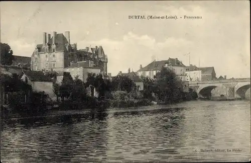 Ak Durtal Maine et Loire, Panorama