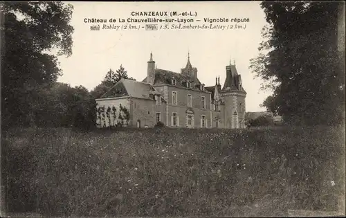 Ak Chanzeaux Maine-et-Loire, Le Chateau de la Chauvelliere sur Layon