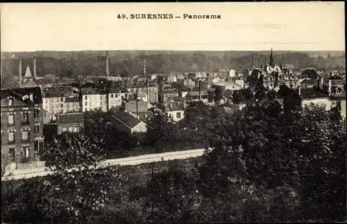 Ak Suresnes Hauts de Seine, Panorama