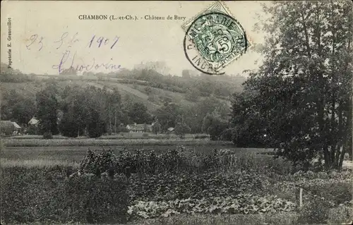 Ak Chambon sur Cisse Loir et Cher, Château de Bury