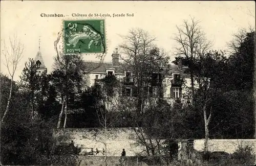 Ak Chambon sur Cisse Loir et Cher, Château  de St-Louis, facade Sud