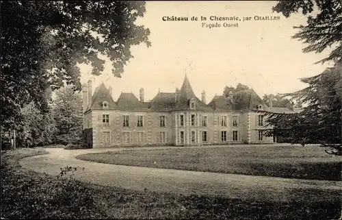 Ak Chailles Loir-et-Cher, Château de la Chesnaie, Facade Ouest