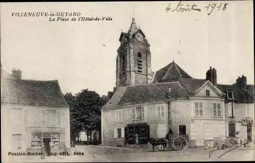 Ak Villeneuve la Guyard Yonne, L´Église