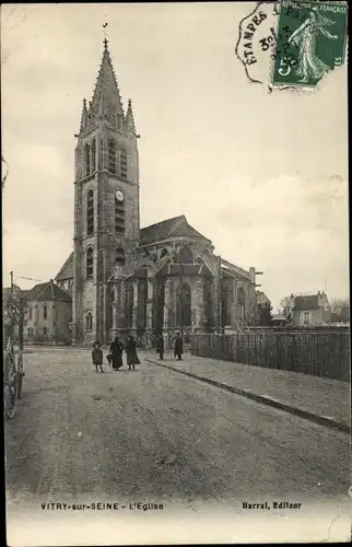 Ak Vitry sur Seine Val de Marne, L'eglise