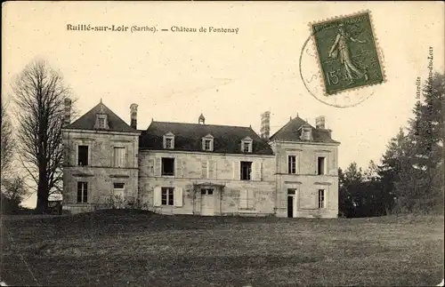 Ak Ruillé sur Loir Sarthe, Chateau de Fontenay