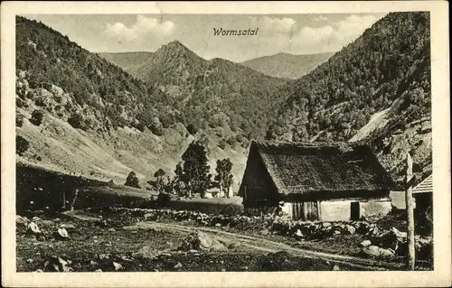 Ak Metzeral Elsass Haut Rhin, Wormsatal