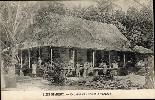 Ak Iles Gilbert Gilbertinseln Kiribati, Couvent des Soeurs à Tarawa, vue extérieure, Indigènes