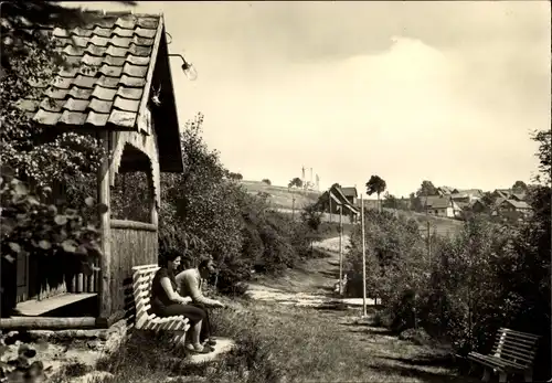 Ak Hinterrod Eisfeld Thüringen, An der Weinberghütte