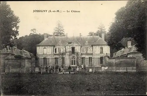 Ak Jossigny Seine-et-Marne, Le Château, vue de face