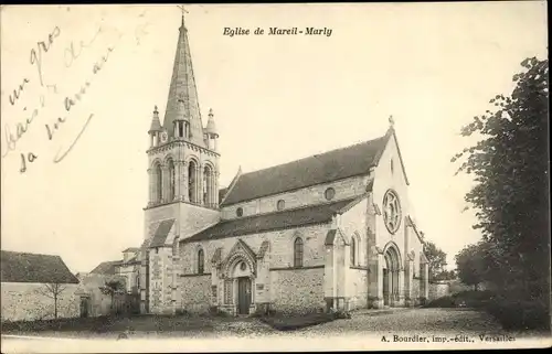 Ak Mareil le Guyon Yvelines, L´Église