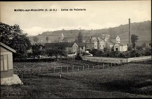 Ak Mareil sur Mauldre Yvelines, Usine de Pelleterie