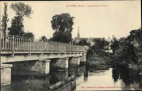 Ak Le Theil Eure, Les Bords de l´Iton, Pont