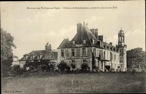 Ak Les Thilliers En Vexin Eure, Château de Boisdenemetz