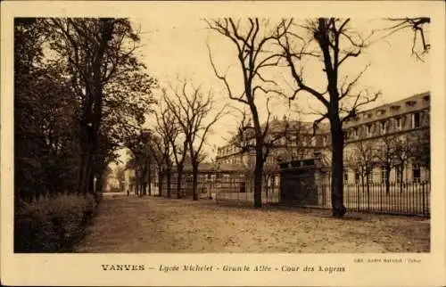 Ak Vanves Hauts de Seine, Lycée Michelet, Grande Allée
