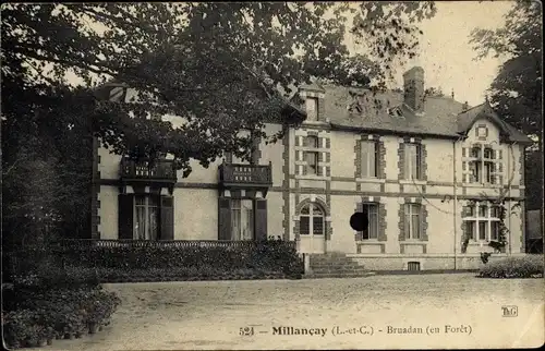 Ak Millançay Loir-et-Cher, Bruadan en foret