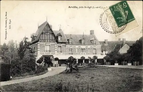 Ak Arville Loir et Cher, Maison