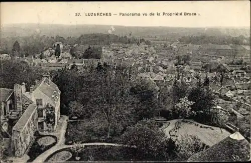 Ak Luzarches Val d’Oise, Panorama