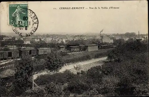 Ak Cernay Ermont Val d’Oise, Vue de la Vallée d´Ermont