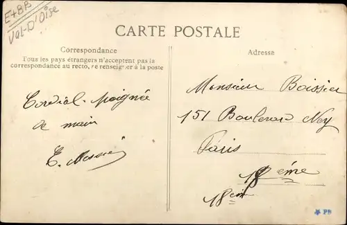 Ak Cernay Ermont Val d’Oise, Vue de la Vallée d´Ermont