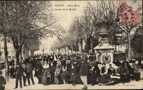 Ak Niort Deux Sèvres, Jardin de la Brèche