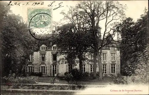 Ak Saint Paterne Sarthe, Le Chateau