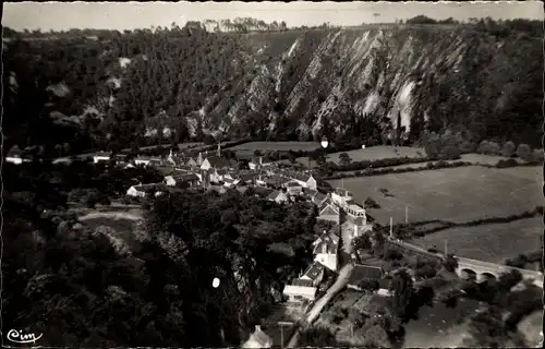 Ak Saint leonard des Bois Sarthe, Vue Panoramique prise de Narbonne