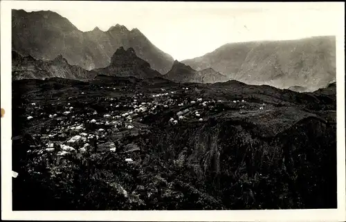 Ak Cilaos Réunion, Vue panoramique du Village