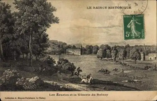 Künstler Ak Le Raincy Seine Saint Denis, Le Raincy Historique, Écuries et Vénerie