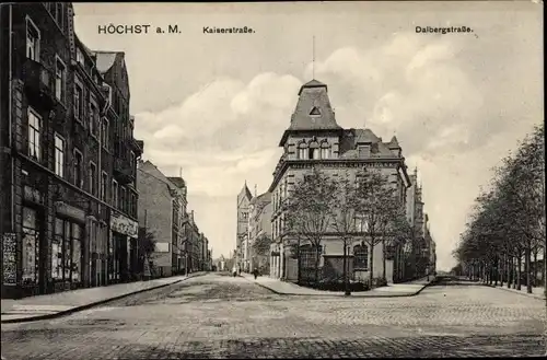Ak Höchst Frankfurt am Main, Kaiserstraße, Dalbergstraße