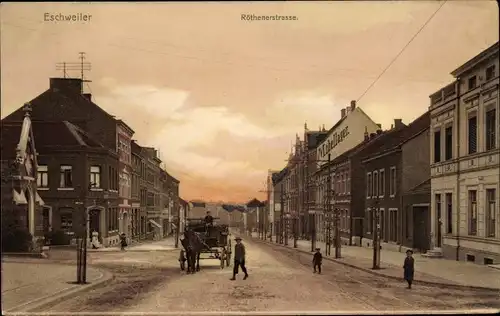 Ak Eschweiler Nordrhein Westfalen, Röthenerstraße