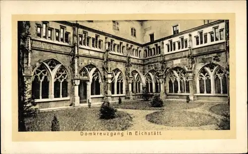 Passepartout Ak Eichstätt in Oberbayern, Domkreuzgang