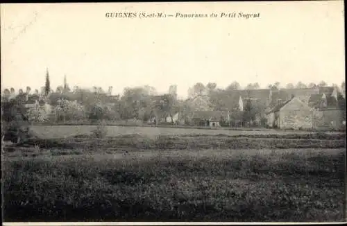 Ak Guignes Seine et Marne, Panorama du Petit Nogent