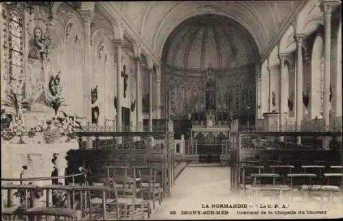 Ak Isigny sur Mer Calvados, Intérieur de la Chapelle du Couvent