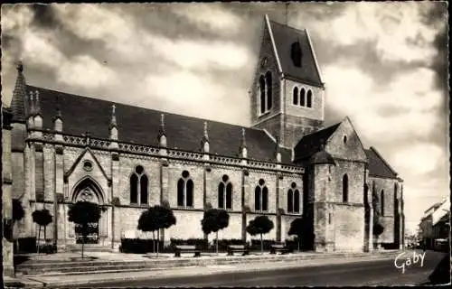 Ak Isigny sur Mer Calvados, Église Saint Georges