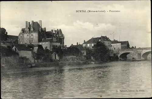 Ak Durtal Maine et Loire, Panorama