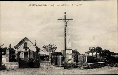 Ak Écouflant Maine et Loire, La Calvaire