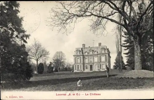 Ak Louvres Val d’Oise,  Le Château