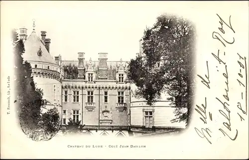 Ak Le Lude Sarthe, Le Chateau