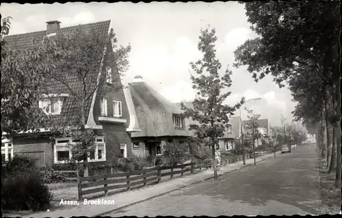 Ak Assen Drenthe Niederlande, Broeklaan