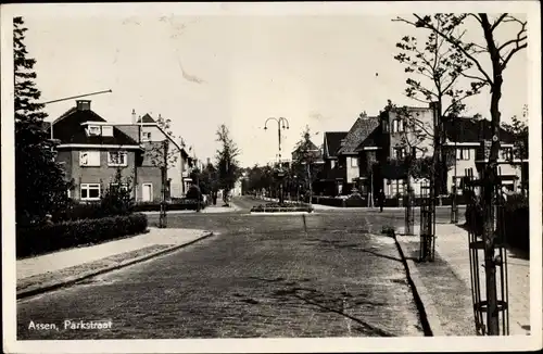 Ak Assen Drenthe Niederlande, Parkstraat